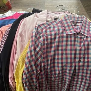 Express, H&M, Polo button down shirts.  All Men’s Large, 10 for $50